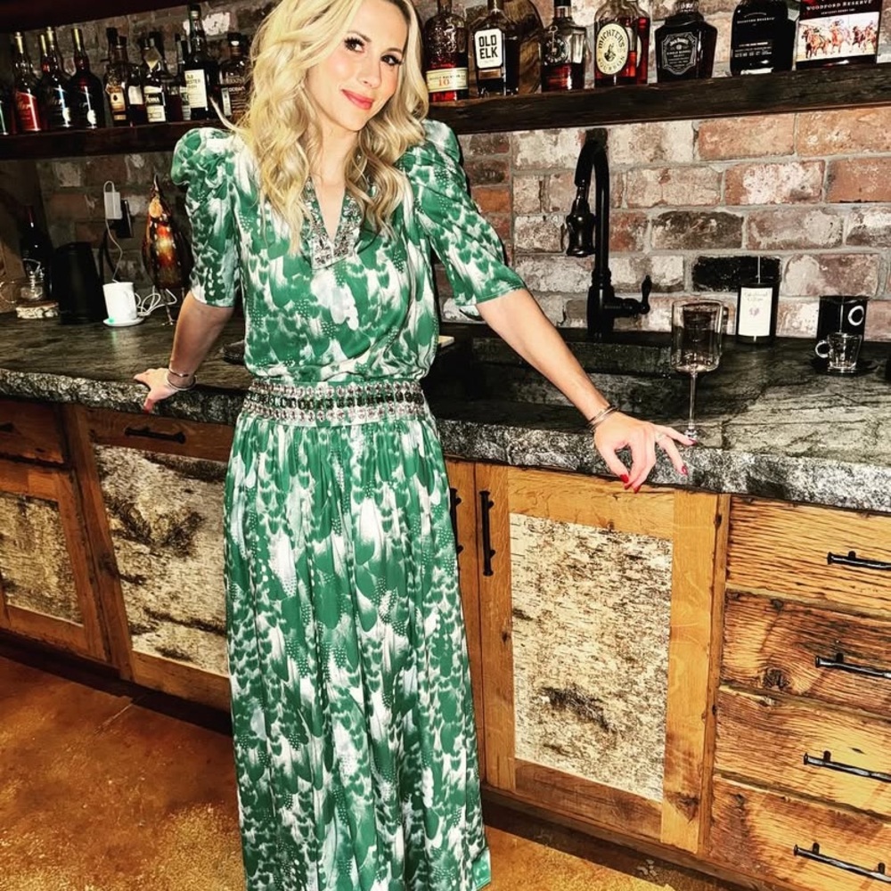 Sheridan French two piece set, embellished Lillian skirt and top